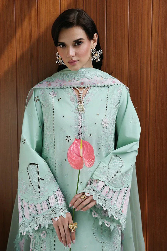 Qalamkar - Chikankari Eid Edit - CM-08 SEREN - Unstitched