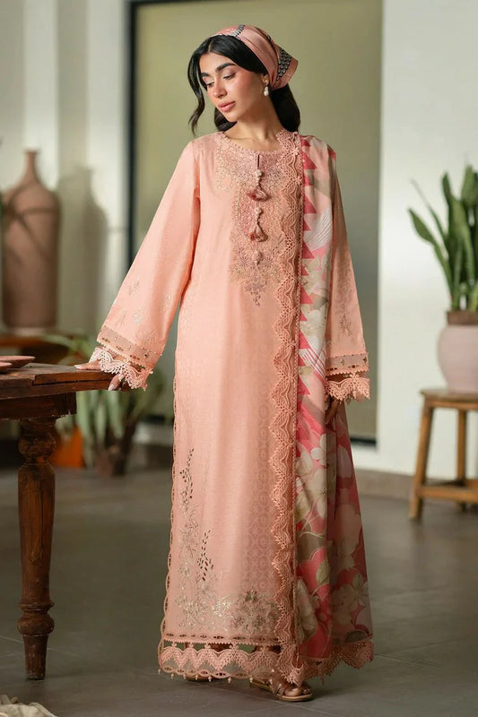 Picture of Nureh - Raha Embroidered Jacquard Lawn Collection Vol 1 - NE-235 - Unstitched - Available at Raja Sahib
