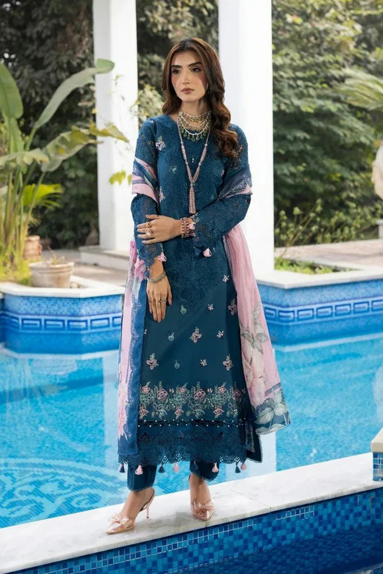 Picture of Gulmina - Dil Kash Luxury Lawn - 10-NAEEMA - Unstitched - Available at Raja Sahib