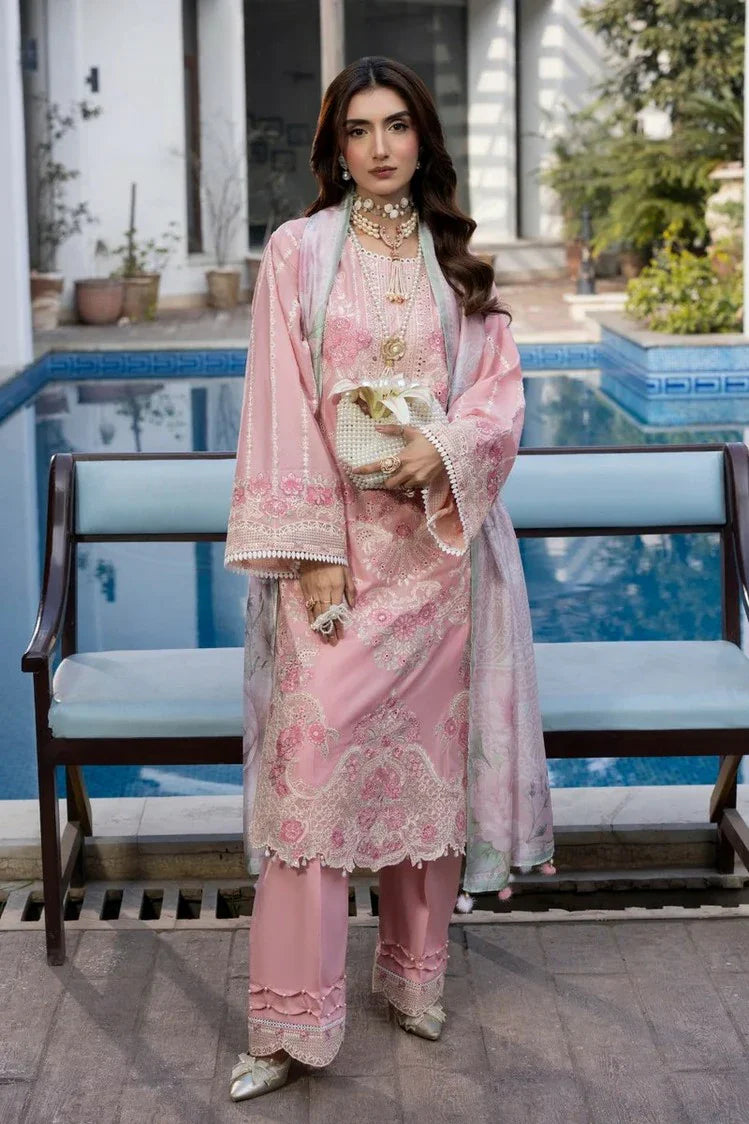 Picture of Gulmina - Dil Kash Luxury Lawn - 03-URWA - Unstitched - Available at Raja Sahib