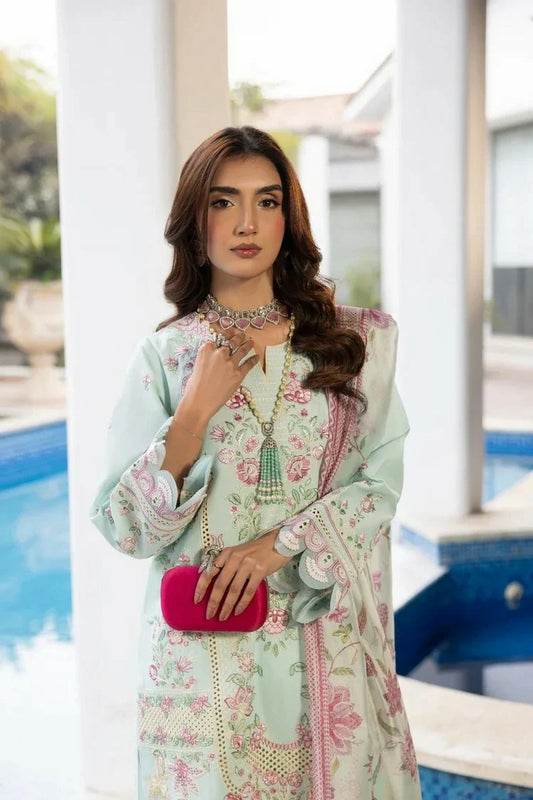 Picture of Gulmina - Dil Kash Luxury Lawn - 04-IQRA - Unstitched - Available at Raja Sahib