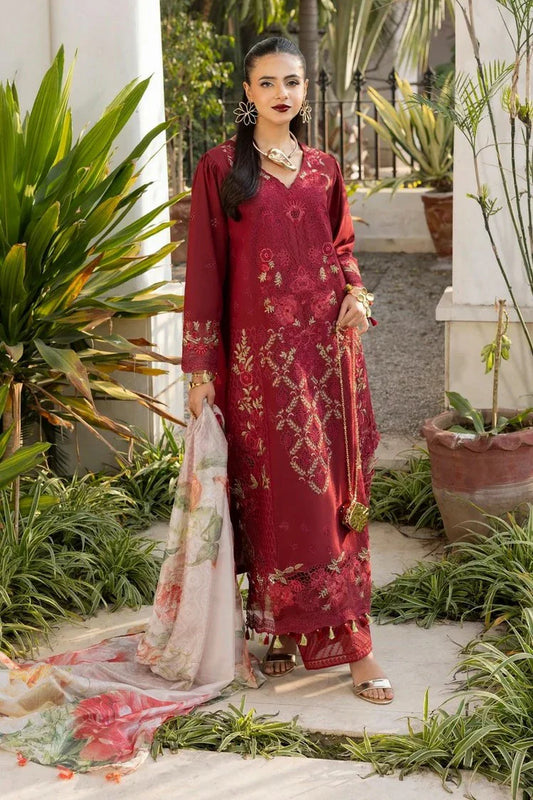 Picture of Gulmina - Dil Kash Luxury Lawn - 09-MAWRA - Unstitched - Available at Raja Sahib