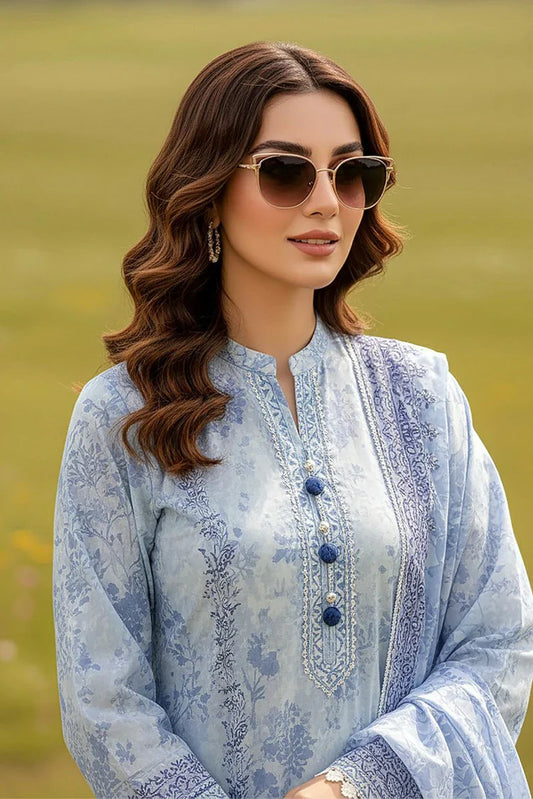 Lakhany - Komal Embroidered Printed Lawn Collection - LG-MM-0932 - Unstitched