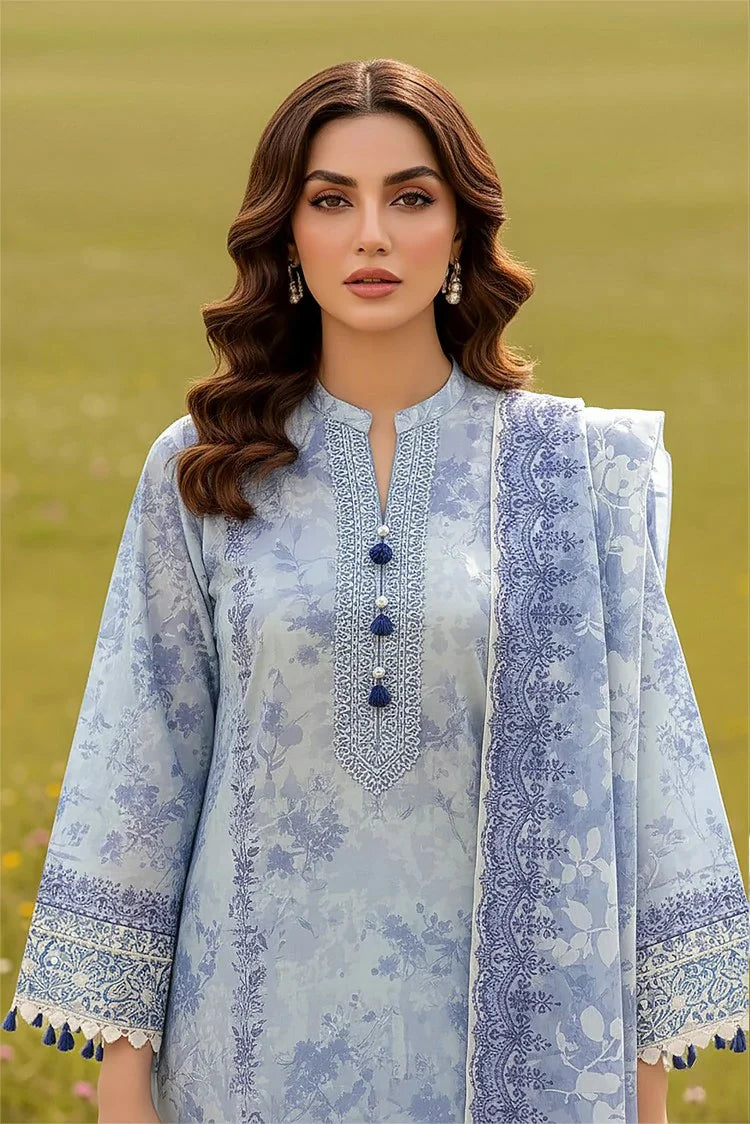 Picture of Lakhany - Komal Embroidered Printed Lawn Collection - LG-MM-0932 - Unstitched - Available at Raja Sahib