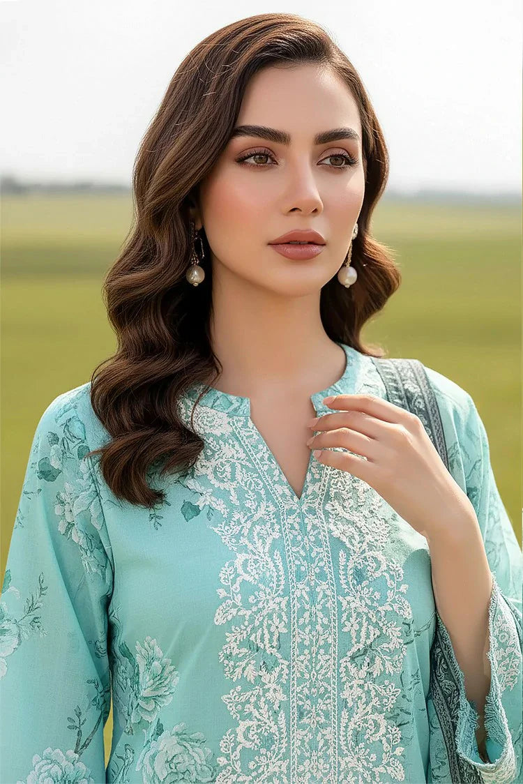 Picture of Lakhany - Komal Embroidered Printed Lawn Collection - LG-MM-0934 - Unstitched - Available at Raja Sahib