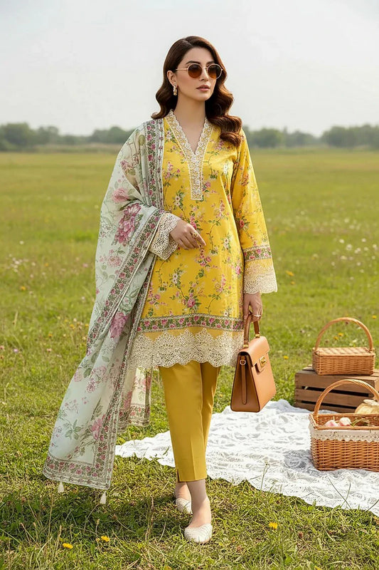 Lakhany - Komal Embroidered Printed Lawn Collection - LG-MM-0936 - Unstitched