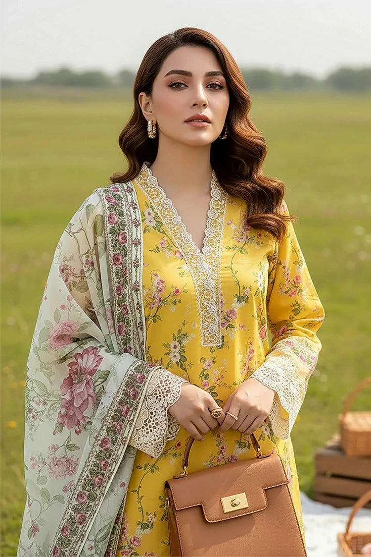 Picture of Lakhany - Komal Embroidered Printed Lawn Collection - LG-MM-0936 - Unstitched - Available at Raja Sahib