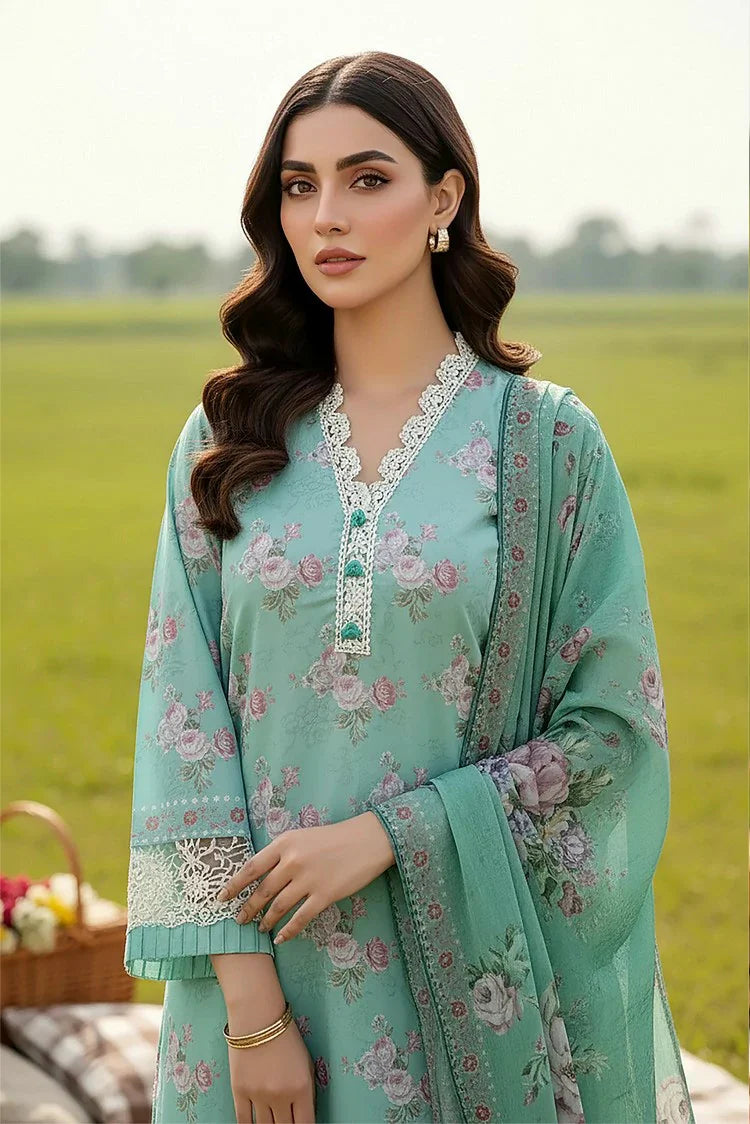 Picture of Lakhany - Komal Embroidered Printed Lawn Collection - LG-MM-0937 - Unstitched - Available at Raja Sahib