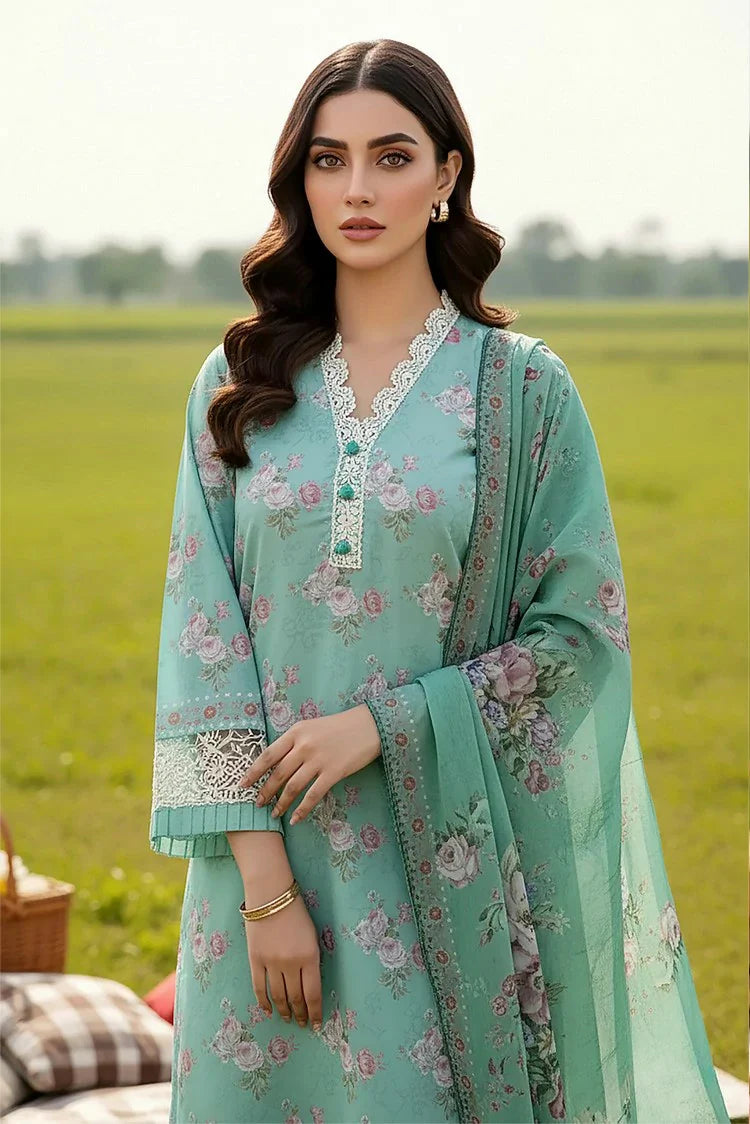 Picture of Lakhany - Komal Embroidered Printed Lawn Collection - LG-MM-0937 - Unstitched - Available at Raja Sahib