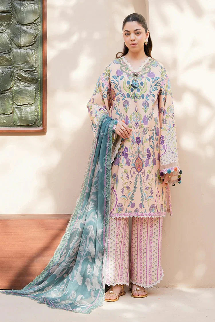 Picture of Roheenaz - Summer in Bloom Printed Vol 3 - 1A-Rosewood Bloom - Unstitched - Available at Raja Sahib