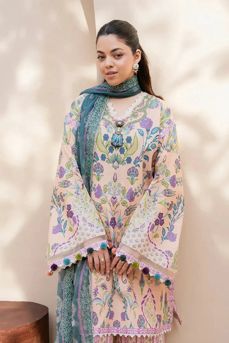 Picture of Roheenaz - Summer in Bloom Printed Vol 3 - 1A-Rosewood Bloom - Unstitched - Available at Raja Sahib