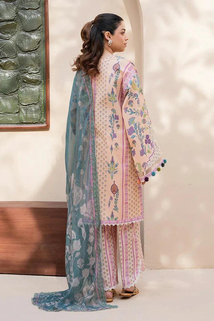 Picture of Roheenaz - Summer in Bloom Printed Vol 3 - 1A-Rosewood Bloom - Unstitched - Available at Raja Sahib