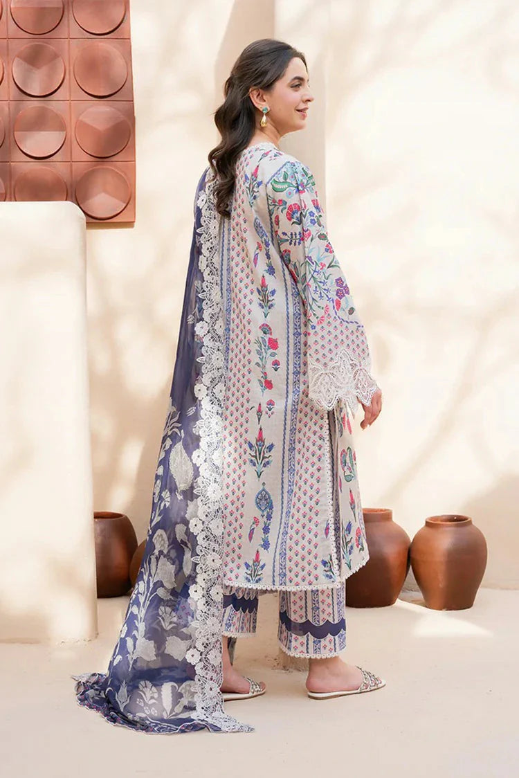 Picture of Roheenaz - Summer in Bloom Printed Vol 3 - 1B-Rosette - Unstitched - Available at Raja Sahib