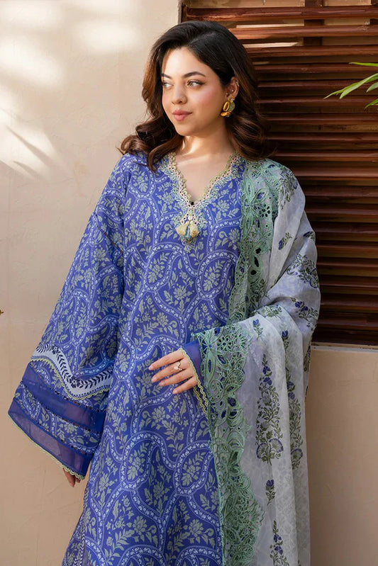 Picture of Roheenaz - Summer in Bloom Printed Vol 3 - 2A-Botanica - Unstitched - Available at Raja Sahib
