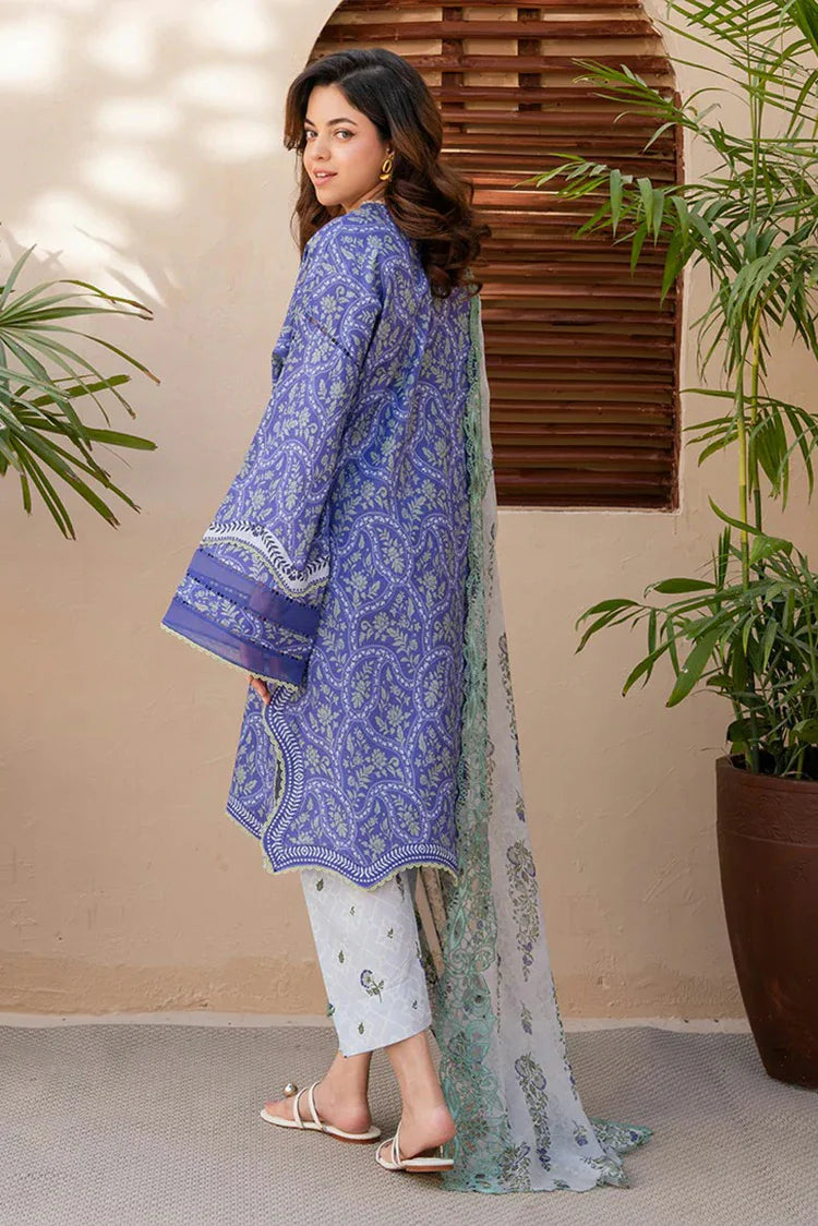 Picture of Roheenaz - Summer in Bloom Printed Vol 3 - 2A-Botanica - Unstitched - Available at Raja Sahib