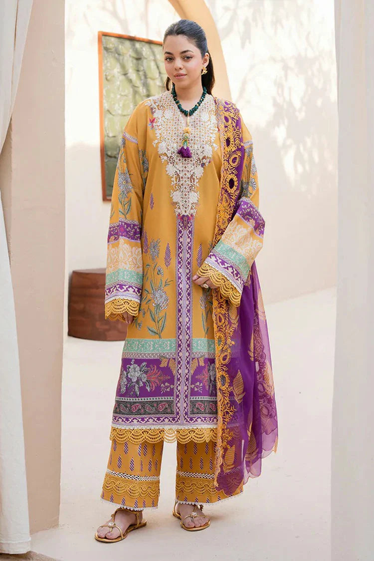 Picture of Roheenaz - Summer in Bloom Printed Vol 3 - 5A-Camellia Charm - Unstitched - Available at Raja Sahib
