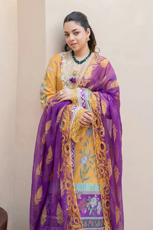Picture of Roheenaz - Summer in Bloom Printed Vol 3 - 5A-Camellia Charm - Unstitched - Available at Raja Sahib