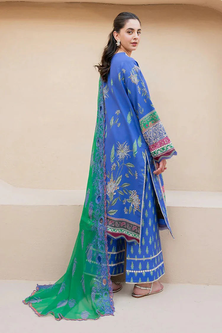 Picture of Roheenaz - Summer in Bloom Printed Vol 3 - 5B-Rosewater Bloom - Unstitched - Available at Raja Sahib