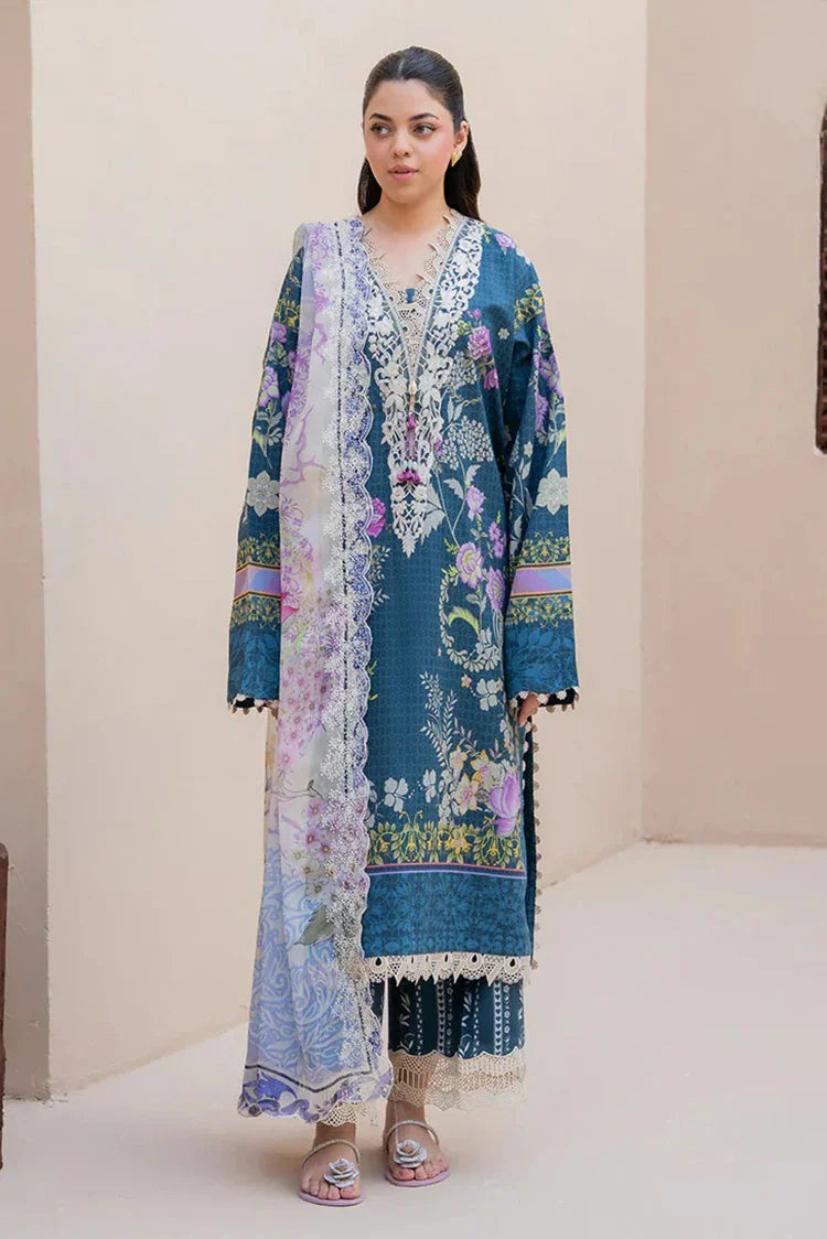Picture of Roheenaz - Summer in Bloom Printed Vol 3 - 8A-Blossom Drift - Unstitched - Available at Raja Sahib