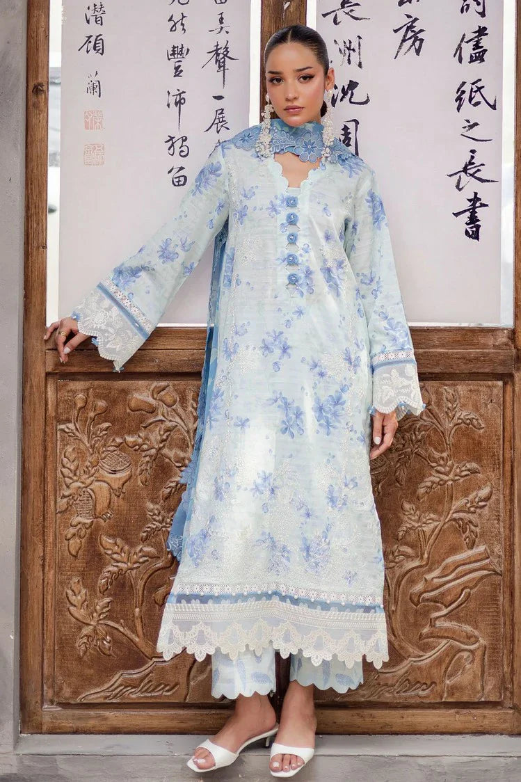 Picture of Nureh - Bloom Embroidered and Printed Lawn Collection Vol 1 - BL-09 - Unstitched - Available at Raja Sahib
