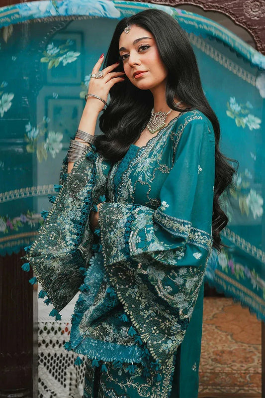 Picture of Kahf - Ek Fasana Luxury Lawn - KLB-5A MORNI - Unstitched - Available at Raja Sahib
