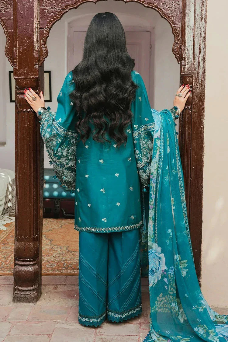 Picture of Kahf - Ek Fasana Luxury Lawn - KLB-5A MORNI - Unstitched - Available at Raja Sahib