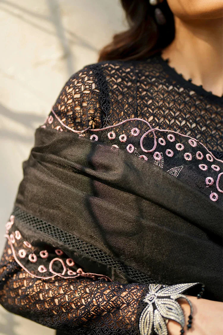 Picture of Asifa & Nabeel - Versa Luxury Lawn - Noir Lily VUL26-01 - Unstitched - Available at Raja Sahib