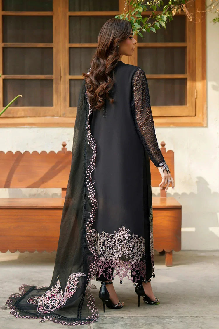 Picture of Asifa & Nabeel - Versa Luxury Lawn - Noir Lily VUL26-01 - Unstitched - Available at Raja Sahib