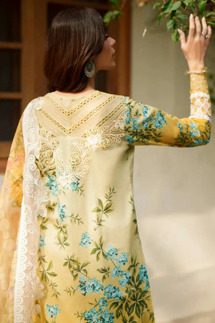 Picture of Asifa & Nabeel - Versa Luxury Lawn - Sovereign Lace VUL26-02 - Unstitched - Available at Raja Sahib
