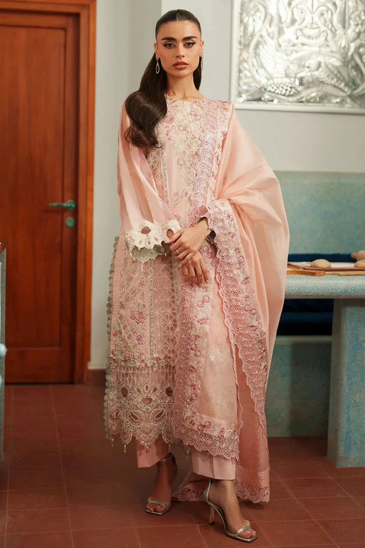 Asifa & Nabeel - Versa Luxury Lawn - Crimson Courage VUL26-08 - Unstitched