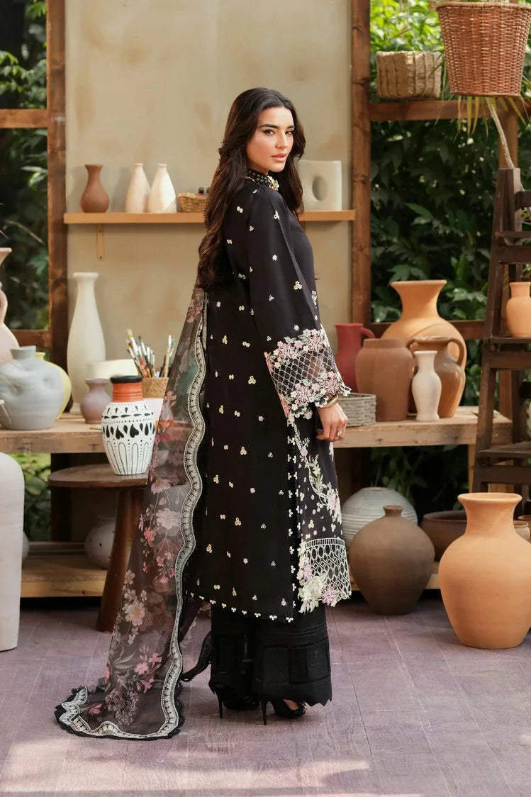 Picture of Maryam Hussain - A Floral Tale Lawn - L26-01-Noir - Unstitched - Available at Raja Sahib
