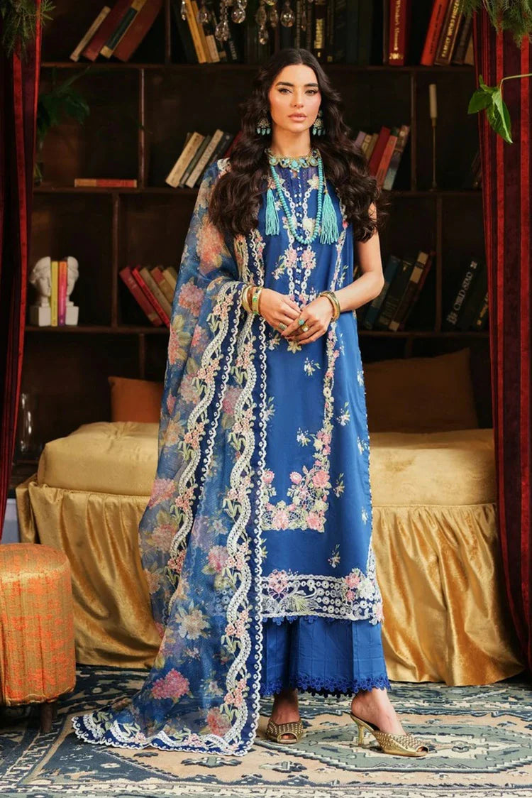 Picture of Maryam Hussain - A Floral Tale Lawn - L26-03-Skye - Unstitched - Available at Raja Sahib