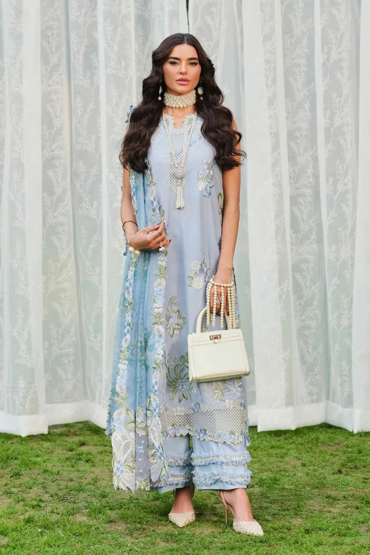 Picture of Maryam Hussain - A Floral Tale Lawn - L26-05-Frost - Unstitched - Available at Raja Sahib