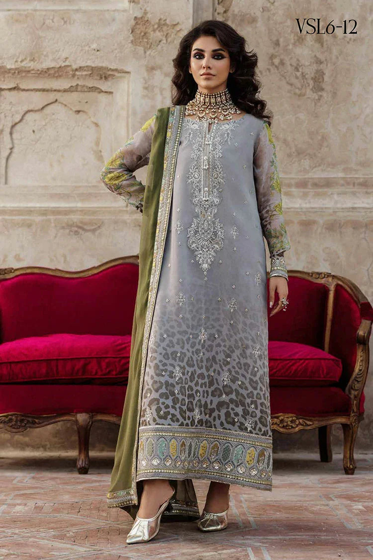 Picture of Charizma - Vasal Luxury Chiffon Festive Edit Vol 2 - VSL6-12 - Unstitched - Available at Raja Sahib