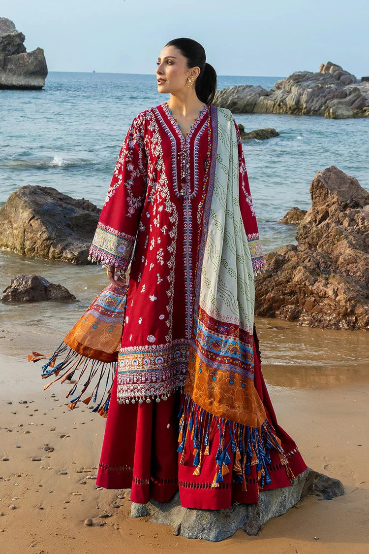 Picture of Sadaf Fawad Khan - Siraa Luxury Lawn Eid Edit - 03 Aatish - Unstitched - Available at Raja Sahib