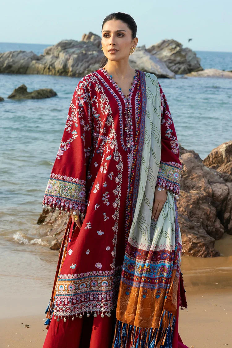 Picture of Sadaf Fawad Khan - Siraa Luxury Lawn Eid Edit - 03 Aatish - Unstitched - Available at Raja Sahib