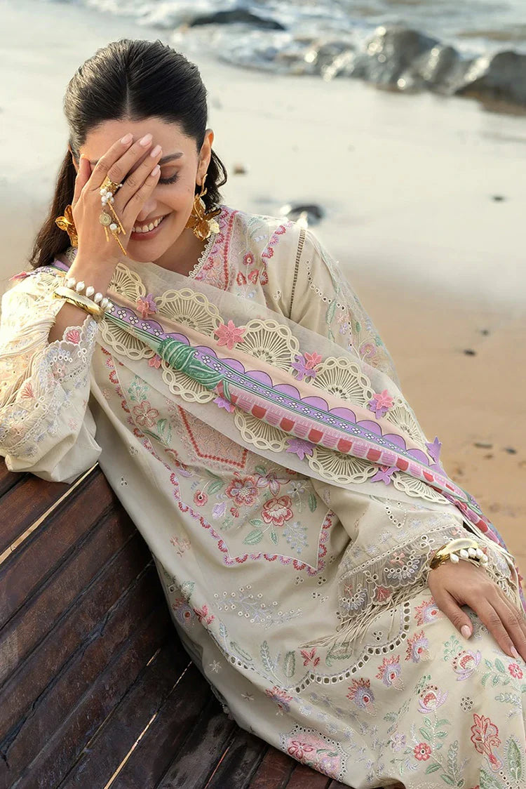 Picture of Sadaf Fawad Khan - Siraa Luxury Lawn Eid Edit - 07 Sunehri - Unstitched - Available at Raja Sahib