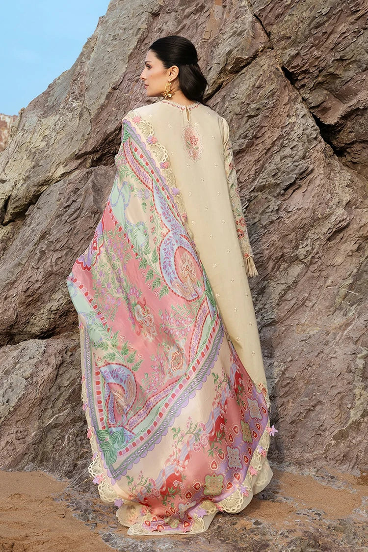 Picture of Sadaf Fawad Khan - Siraa Luxury Lawn Eid Edit - 07 Sunehri - Unstitched - Available at Raja Sahib