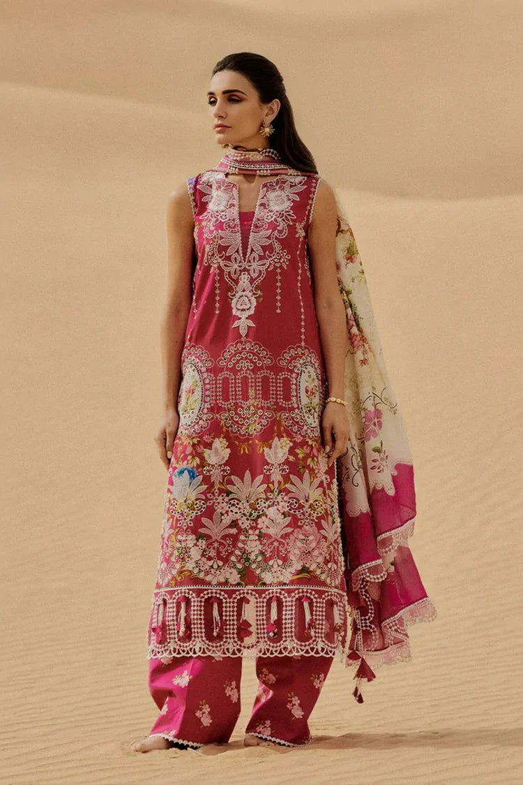 Picture of Saira Rizwan - Luxury Unstitched - ZUMAR-SRL26-02 - Unstitched - Available at Raja Sahib