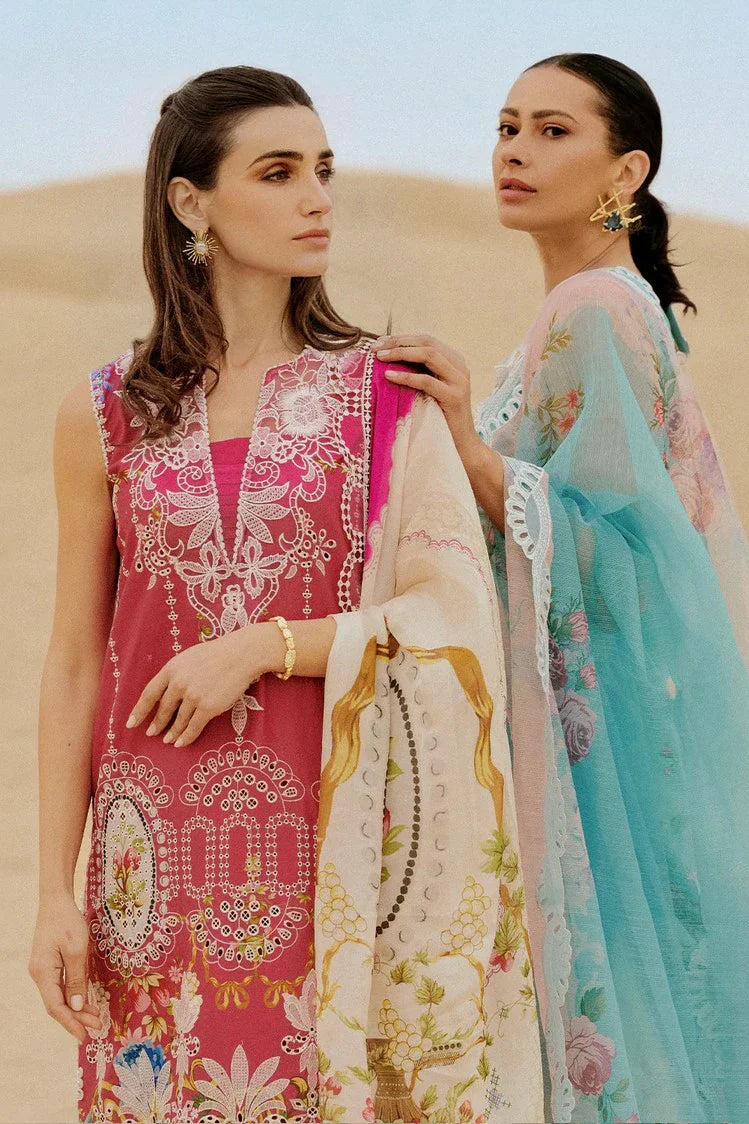 Picture of Saira Rizwan - Luxury Unstitched - ZUMAR-SRL26-02 - Unstitched - Available at Raja Sahib