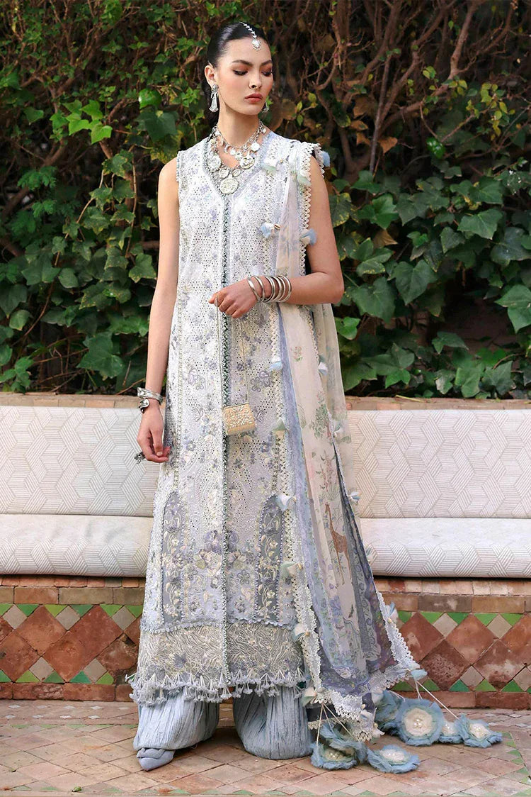 Picture of Republic Womenswear - Reine Luxury Eid Lawn - SL1-26-D1A-Iris - Unstitched - Available at Raja Sahib