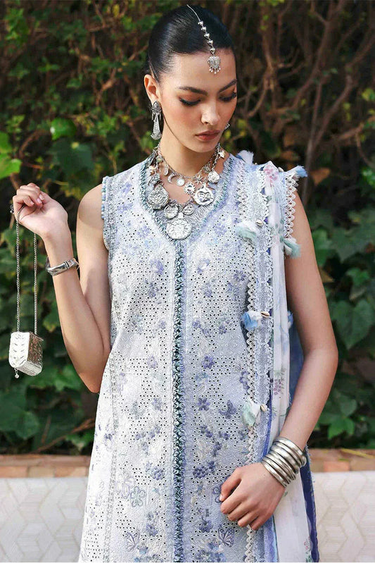 Picture of Republic Womenswear - Reine Luxury Eid Lawn - SL1-26-D1A-Iris - Unstitched - Available at Raja Sahib