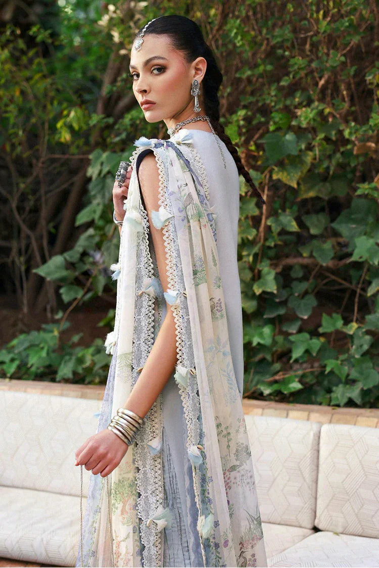 Picture of Republic Womenswear - Reine Luxury Eid Lawn - SL1-26-D1A-Iris - Unstitched - Available at Raja Sahib