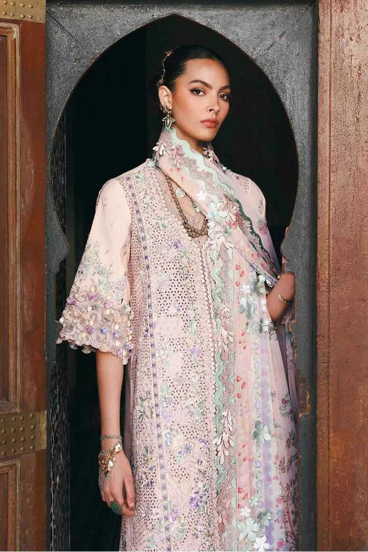 Picture of Republic Womenswear - Reine Luxury Eid Lawn - SL1-26-D1B-Dahlia - Unstitched - Available at Raja Sahib