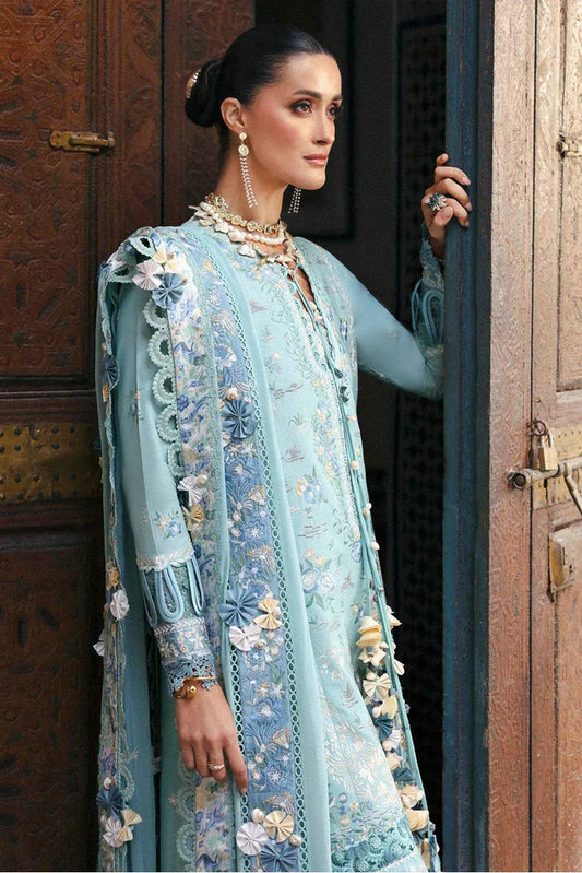 Picture of Republic Womenswear - Reine Luxury Eid Lawn - SL1-26-D3A-Lilas - Unstitched - Available at Raja Sahib