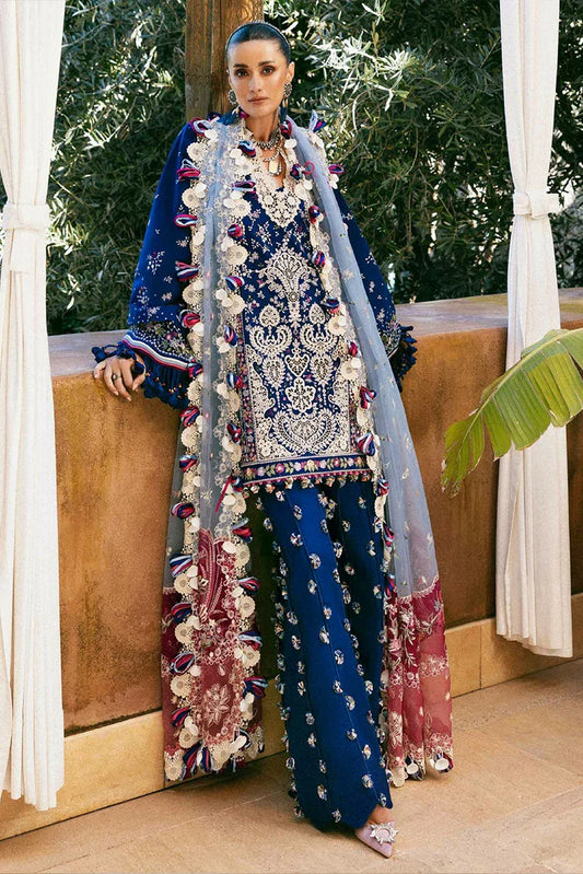 Republic Womenswear - Reine Luxury Eid Lawn - SL1-26-D4A-Sia - Unstitched