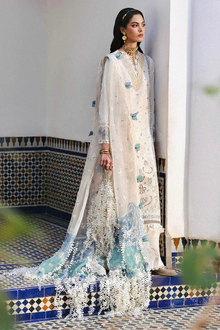 Picture of Republic Womenswear - Reine Luxury Eid Lawn - SL1-26-D4B-Nola - Unstitched - Available at Raja Sahib