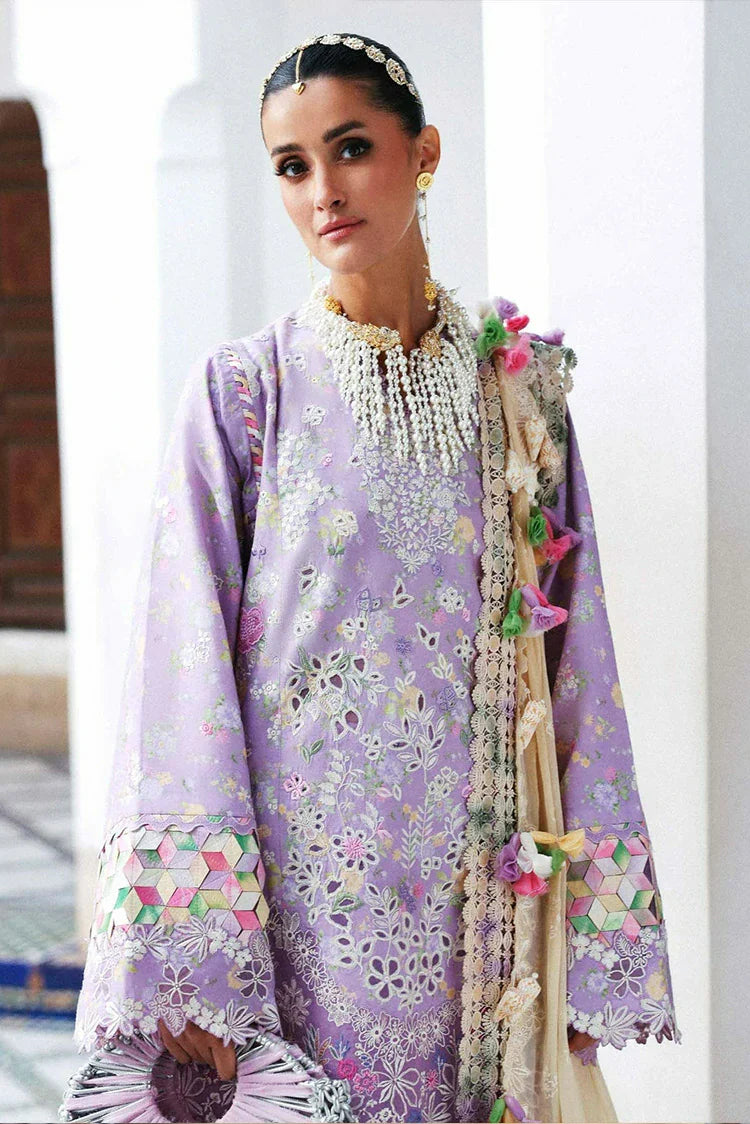 Picture of Republic Womenswear - Reine Luxury Eid Lawn - SL1-26-D5B-Licci - Unstitched - Available at Raja Sahib