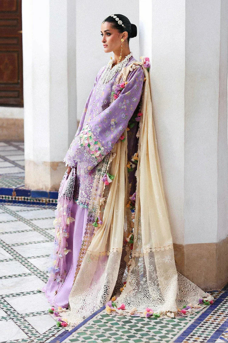 Picture of Republic Womenswear - Reine Luxury Eid Lawn - SL1-26-D5B-Licci - Unstitched - Available at Raja Sahib