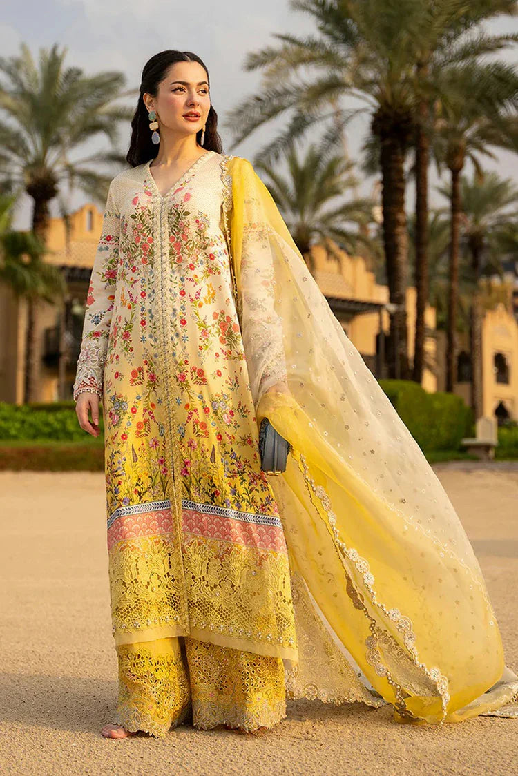 Faiza Saqlain - Aya Luxury Lawn - AY-07-Arta - Unstitched